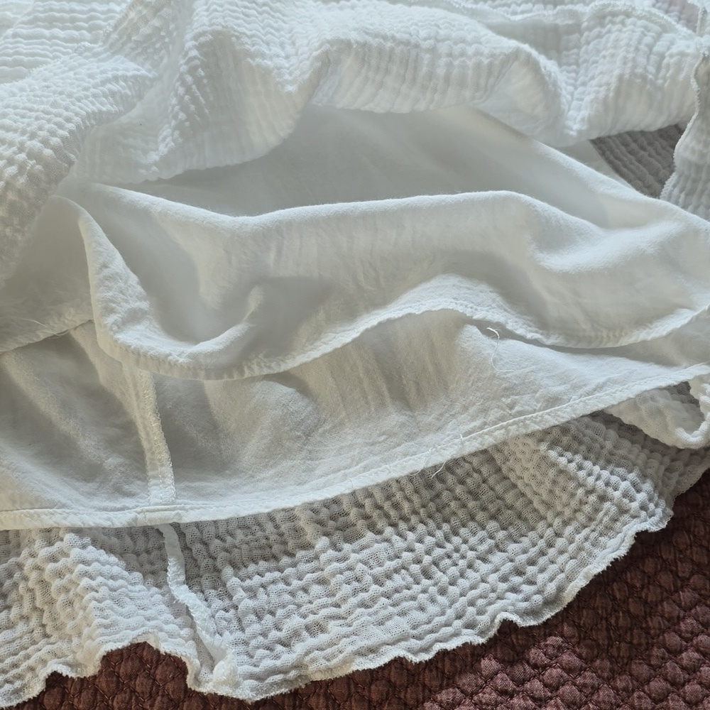 Favlux Flirty White Ruffled Dress - Picture 11 of 14